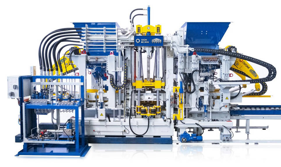 Inneal breige adhartach airson blocaichean concrait àrd-choileanadh